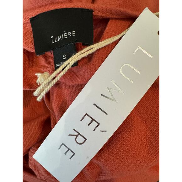 New ~ LUMIERE NORDSTROM ~ FALL Brown 3/4 Sleeve Blouse Top Size Small - Picture 4 of 5